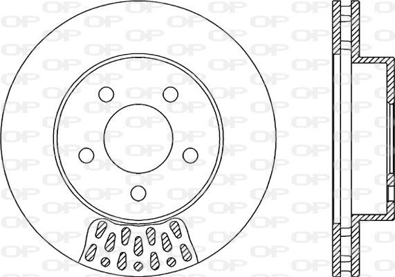 OPEN PARTS Тормозной диск BDR2167.20